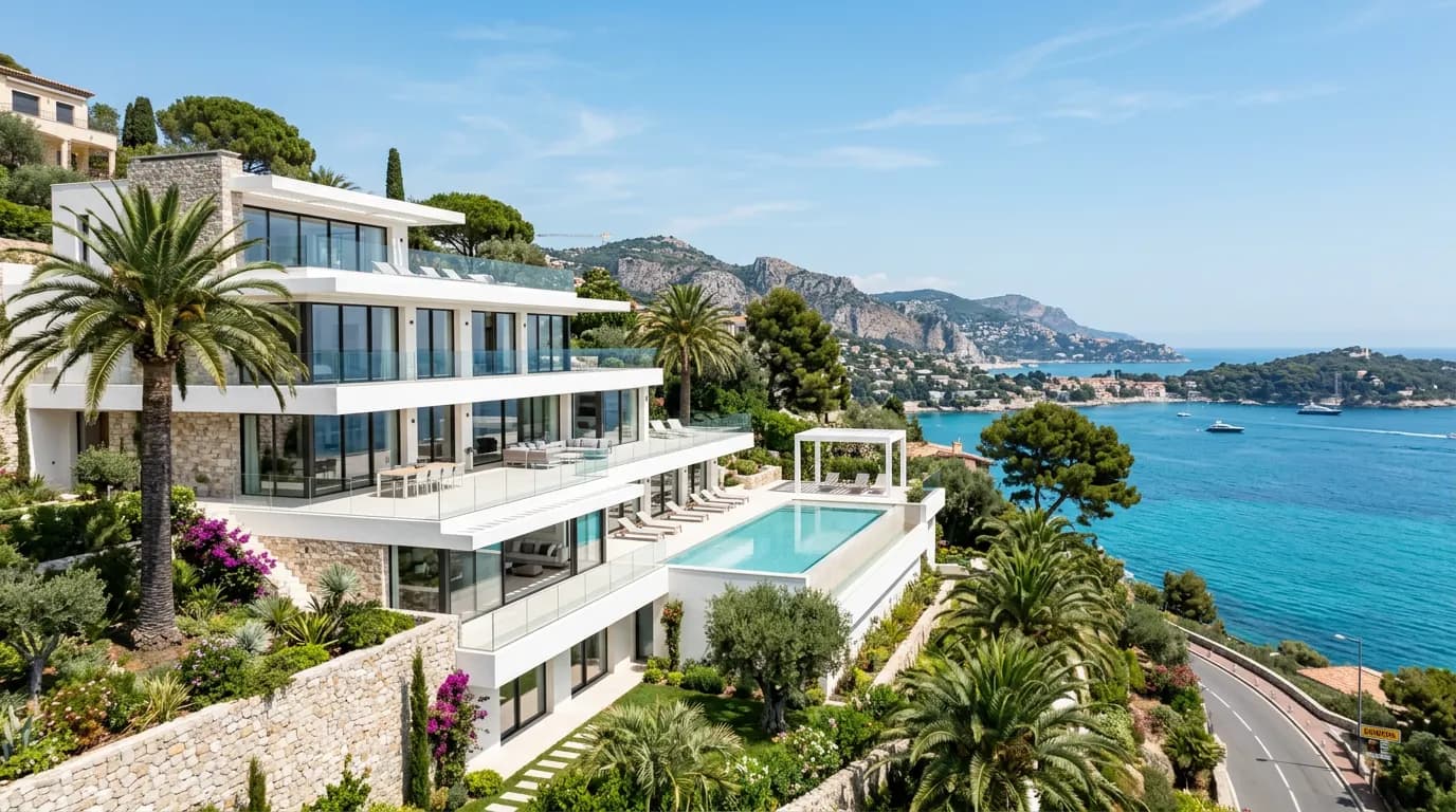 Une résidence neuve avec terrasses face à la mer sur la Côte d’Azur